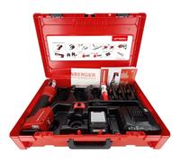 ROTHENBERGER Romax Nano 1000005044 Máquina de prensado, capacidad de batería de 2 Ah, contorno de la cuenca de prensado M, 15 mm-22 mm-28 mm de diámetro de rango de trabajo, prensado, inteligente y