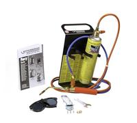 ROTHENBERGER Soldador industrial para coche Roxy Kit PLUS | Juego completo incluye MAXIGAS 400 ml, 1 paquete de manguera, soporte, gafas de soldadura, llave de quemador, etc.