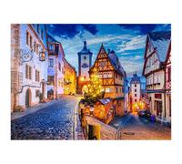 Rothenburg Ob Der Tauber by Night, Romantic Road in Baviera, Alemania, rompecabezas premium de 1000 piezas para adultos