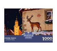 Rothenburg OB Der Tauber Puzzle De Madera Impermeable DIY Puzzles De 1000 Piezas para Adultos Divertido Rompecabezas para Decoración del Hogar