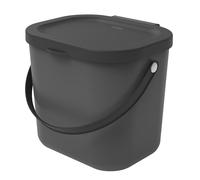 Rotho albula bio-basura 6l con tapa para la cocina., plástico (pp) si