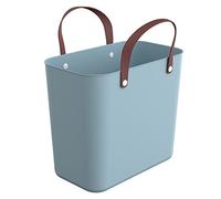 Rotho Albula Cesta de la compra 25 l, plástico (polipropileno reciclado), turquesa, 25 l (40,0 x 23,5 x 34,0 cm)
