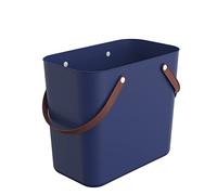 Rotho Albula - Cesta de la compra (25 L, plástico PP reciclado), color azul, 25 l (40,0 x 23,5 x 34,0 cm)