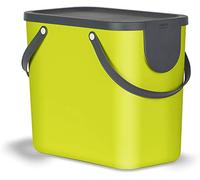 Rotho Albula Sistema de separación de residuos 25l para la cocina, Plástico (PP) sin BPA, verde/antracita, 25l (40.0 x 23.5 x 34.0 cm)