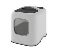 ROTHO - Aseo para gatos 51 x 39 x 40 cm - Caja de arena - Gui Blanc