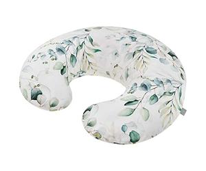 Rotho Babydesign Almohada de lactancia Mini, 180 x 33 cm, Desde 0 meses, Lavable a máquina, Hipoalergénica, Natural Leaves