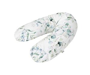 Rotho Babydesign Almohada de lactancia múltiple, 140 x 20 cm, a partir de 0 meses, lavable a máquina, hipoalergénica, hojas naturales