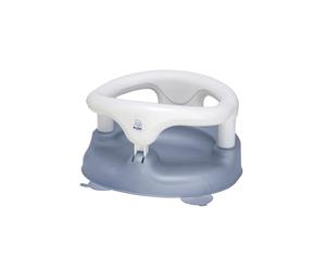 Rotho Babydesign asiento de bañera azul - Antideslizante y gran comodidad de asiento con cierro de seguridad - Asiento de baño