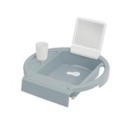 Rotho Babydesign KIDDY WASH - Lavabo móvil para niños, regulable en altura y extraíble, ideal para baño y habitación infantil, con espejo, color azul