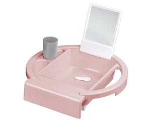 Rotho Babydesign Lavabo infantil Kiddy Wash, Para fijar en el borde de la bañera, 38,7 x 38,2 x 10 cm