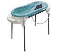 Rotho Babydesign TOP - Set de baño con bañera y soporte, Color lagoon 21041 0292 0101