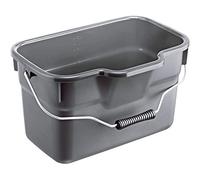 Rotho Basic cubo cuadrado de 12 litros con mango y balanza, Plástico (PP) sin BPA, antracita, 12l (38.0 x 26.0 x 23.0 cm)