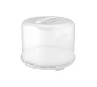 Rotho Campana para tartas Fresh XL, de plástico (PP), sin BPA, blanco/transparente, 35,5 x 34,5 x 26 cm