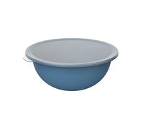Rotho Caruba - Cuenco de 4,8 l con tapa, plástico (PP), sin BPA, color azul/transparente, 4,8 l (32,2 x 30,5 x 13,3 cm)