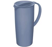 Rotho Caruba Jarra de 1.2l con tapa y pico, Plástico (PP) sin BPA, horizonteazul, 1.2l (16.0 x 10.5 x 22.0 cm)