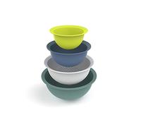 Rotho Caruba - Juego de 3 cuencos y 1 colador, plástico (PP) sin BPA, (30 x 30 x 13 cm)