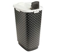 Rotho Cody - Recipiente de Comida para Mascotas 50 L con Tapa, Plástico Óptimo para Alimentos (PP) sin BPA, Negro, 50 L (39.7 x 29.6 x 58.5 cm)