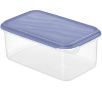 Rotho Contenedor rectangular de 2 litros, tapa azul