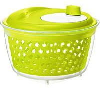 Rotho Fresh Hilandera de ensalada, Plástico (PP) sin BPA, verde/transparente, 4.5l (25.0 x 25.0 x 16.5 cm)