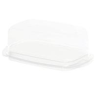 Rotho Fresh, Mantequera, Plástico PP sin BPA, blanco, transparente, 18.0 x 9.5 x 6.5 cm