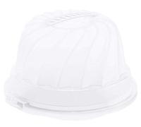 Rotho Fresh Recipiente para tortas para Gugelhupf con capucha y asa de transporte, Plástico (PP) sin BPA, blanco/transparente, (30.5 x 28.5 x 17.5 cm)