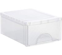 Rotho Frontbox Cajonera Apilable, Organizador de Cajones Transparente