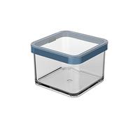 Rotho Loft Bote Hermético de Almacenamiento 0,5 l - Recipiente Transparente sin BPA, Apto para Lavavajillas y Congelador, Tapa Azul, Fabricado en Suiza