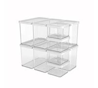 Rotho Loft - Juego de Cestas Almacenaje, Recipientes (10 piezas, plástico (PP), sin BPA, color blanco, 32,3 x 22,3 x 32,4 cm)