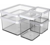 Rotho Loft Set Premium Latas 5pcs LOFT, plástico, blanco/transparente, (26 x 21 x 15,5 cm)