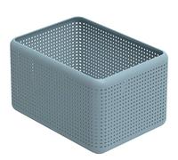 Rotho Madei Caja de almacenamiento 13l, Plástico (PP reciclado) sin BPA, azul, 13l (32.6 x 23.8 x 18.8 cm)