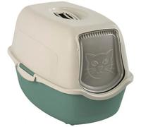 Rotho My Pet Bailey Eco Toilet Arenero para Gatos Verde y Blanco