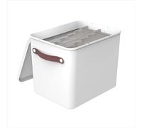 Rotho MyPaper Archive - Organizador de documentos My Paper Plus, plástico (PP), sin BPA, blanco/azul, (40 x 29,2 x 29,8 cm)