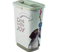 Rotho MyPet Cody Contenedor Pienso 50 L con Tapa y Tolva para Mascotas | Contenedor para pienso de perros y gatos, cierre hermético, tolva dosificadora, tapa para acceder al contenido, plástico PP