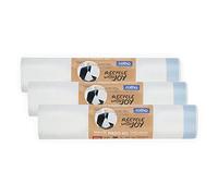 Rotho Paso Juego de bolsas de basura 3 rollos de 15 para Paso 40l, Plástico (PP reciclado), blanco, 3 x 15 Stück (40.0 x 30.0 x 16.6 cm)