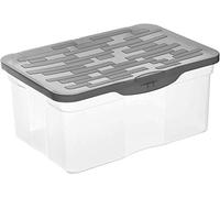 Rotho Ranger Caja de almacenamiento 13l con tapa, Plástico (PP) sin BPA, antracita, A4/13l (39.0 x 27.0 x 17.5 cm)