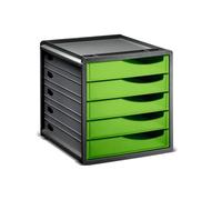 Rotho Spacemaker cajonera y organizador de cajones A4 5 cajones verde/negro