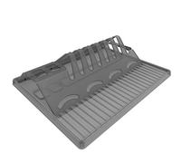 Rotho Spacewonder Escurridor de platos plegables, Plástico (PP) sin BPA, antracita, (39.0 x 32.0 x 2.0 cm)