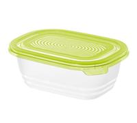 Rotho Sunshine Lata de comida fresca de 0.5l con tapa, Plástico (PP) sin BPA, verde, 0.5l (15.5 x 11.0 x 6.0 cm)