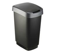 Rotho twist 25 l rectangular polipropileno (pp) negro