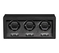 ROTHWELL Enrollador triple para relojes automáticos con motor silencioso con múltiples velocidades y ajustes de rotación (negro/gris)