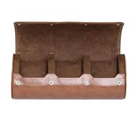 ROTHWELL Estuche de viaje con rollo de reloj para 3 relojes | Protección portátil resistente, se adapta a todos los relojes de pulsera (bronceado/marrón)