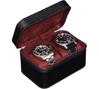 ROTHWELL Estuche de viaje para dos relojes (negro/rojo)
