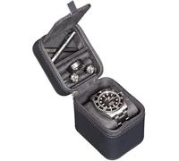 ROTHWELL Estuche de viaje para reloj individual con tapa de accesorios (carbono)