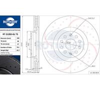 ROTINGER 2x Disco de Freno Delantero Ø340 - MM para VW Passat Variant 3G5 2.0Tdi