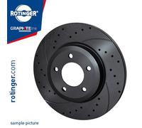 ROTINGER 2x Disco Freno Trasero Ø300 MM Completo Perforado para Mercedes-Benz