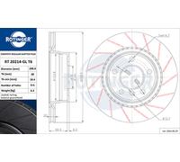 ROTINGER 2x Disco Freno Trasero Ø300mm Apto para BMW 1er E87 116i 118i E81