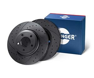 ROTINGER Rotores de discos de frenos (eje frontal, Juego de 2 piezas) Con revestimiento anticorrosión, RT 21402-GL T5