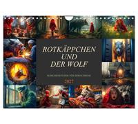 Rotkäppchen und der Wolf (Wandkalender 2027 DIN A4 quer), CALVENDO Monatskalende
