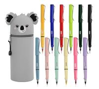 ROTKUSZ 12 Piezas Lapiz Eterno Infinito +Lindo estuche para lápices, Lápiz Sin Tinta Portátil, con 12 Lápiz de Punta de Grafito Reemplazable Reutilizables Eternal