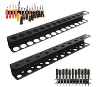 ROTKUSZ 2 Piezas Soporte Herramientas Pared, Soporte para Alicates, Organizador de Destornilladores de Metal, Estante de Organización de Herramientas de Mano, para Garajes, Talleres y Bancos Trabajo